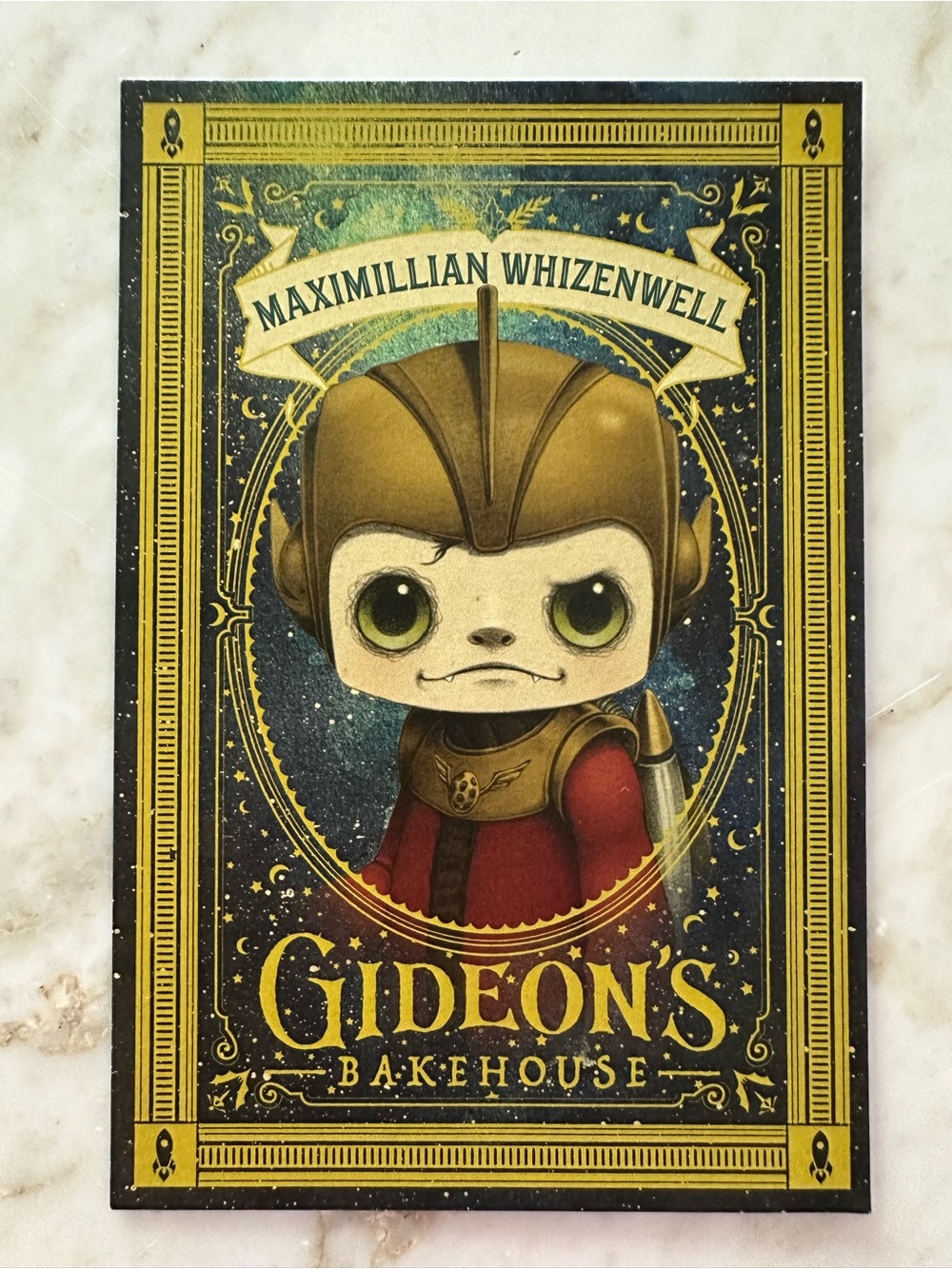 Gideon's Bakehouse Maximillian Whizenwell September Menu Souvenir Card